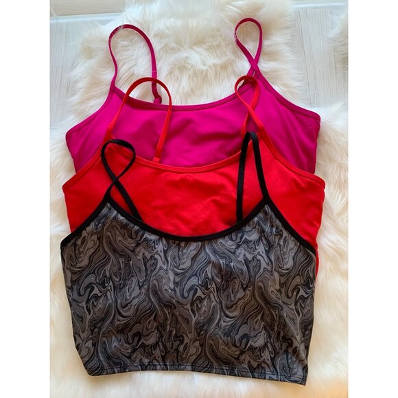 Bundle 3 Victoria Secret Crop Top Sz L - Picture 1 of 10
